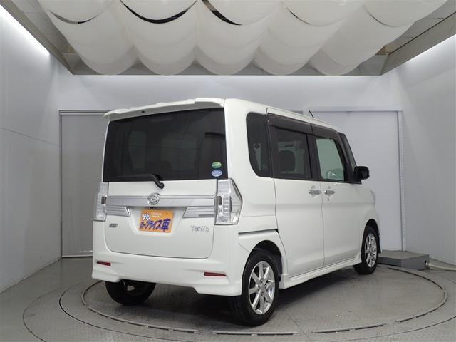 タント カスタムＸ　ＳＡ　盗難防止　片側オートスライドドア　ＤＶＤ再生可能　運転席エアバッグ　点検記録簿　Ｂカメラ　衝突被害軽減　スマ－トキ－　ナビＴＶ　アルミ　ＬＥＤ　ＡＡＣ　パワステ　横滑防止　サイドエアバック　ＥＴＣ付き（3枚目）