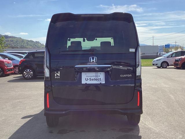 N-BOXカスタム ベースグレード 当社レンタカー HONDACONNECTナビ ドライブレコーダー ETC 両側パワースライドドア 運転席助手席シートヒーター 運転席助手席シートバックテーブル オートリトラミラー W電動ドア CMBS(3枚目)