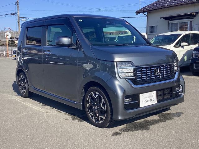 N-WGNカスタム L・ターボホンダセンシング 純正8インチナビ フルセグTV Bluetooth接続 バックカメラ 前後ドラレコ LEDヘッドライト 運転席シートヒーター ハーフレザーシート ETC 純正15インチアルミ ブレーキサポート 禁煙(3枚目)