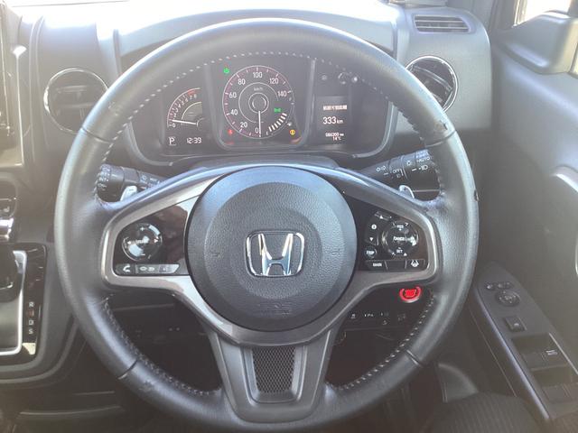 N-WGNカスタム L・ターボホンダセンシング 純正8インチナビ フルセグTV Bluetooth接続 バックカメラ 前後ドラレコ LEDヘッドライト 運転席シートヒーター ハーフレザーシート ETC 純正15インチアルミ ブレーキサポート 禁煙(14枚目)