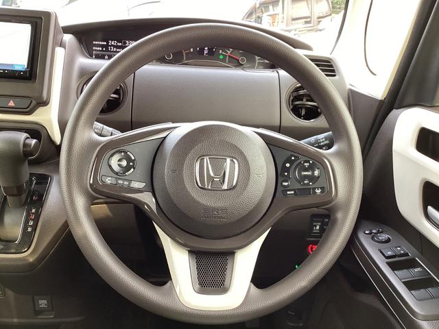 N-BOX L ナビゲーション リア左パワースライドドア 運転席助手席シートヒーター 運転席助手席シートバックテーブル 電子パーキング オートエアコン 衝突回避支援ブレーキ I-STOP クリソナ PW パワステ(21枚目)