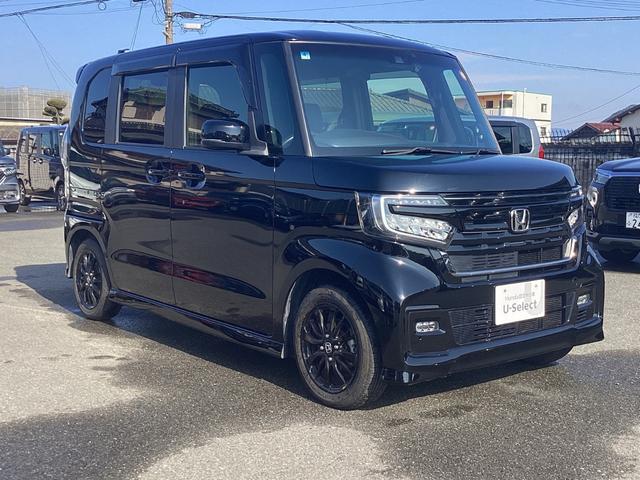 Ｎ－ＢＯＸカスタム Ｌスタイル＋ブラック　ＢＬＡＣＫＳＴＹＬＥ　８インチナビ　フルセグＴＶ　Ｂｌｕｅｔｏｏｔｈ接続　バックカメラ　　前後ドラレコ　両側パワースライドドア　シートヒーター　　電子パーキング　両側シートバックテーブル　レーンキープ（6枚目）