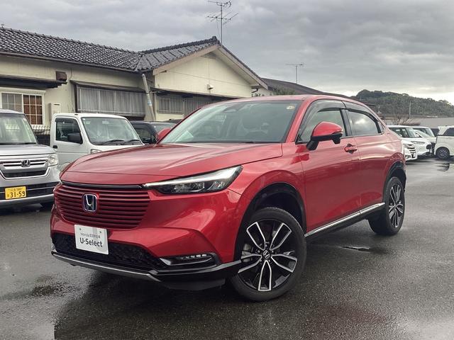 ヴェゼル ｅ：ＨＥＶＺ　純正９インチナビ　フルセグＴＶ　ＢＬＵＥＴＯＯＴ　前後ドラレコ　ビルトインＥＴＣ　ブラインドスポットインフォメーション　前席シートヒーター　ハンズフリーアクセスパワーテールゲート　ＬＥＤヘッドライト（7枚目）