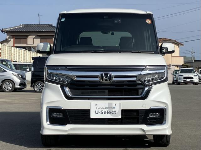 Ｎ－ＢＯＸカスタム Ｌターボ　純正ナビＴＶ・前後ドライブレコーダー・バックカメラ・ＣＤ／ＤＶＤ／ＢＬＵＥＴＯＯＴ／音楽録音・ワンオーナー車・前席シートヒーター・両側電動スライドドア・ターボ・ホンダセンシング　両側電動Ｄ　誤発信抑制（2枚目）