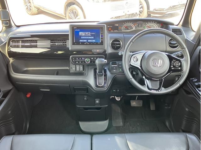 Ｎ－ＢＯＸカスタム Ｌターボ　純正ナビＴＶ・前後ドライブレコーダー・バックカメラ・ＣＤ／ＤＶＤ／ＢＬＵＥＴＯＯＴ／音楽録音・ワンオーナー車・前席シートヒーター・両側電動スライドドア・ターボ・ホンダセンシング　両側電動Ｄ　誤発信抑制（5枚目）