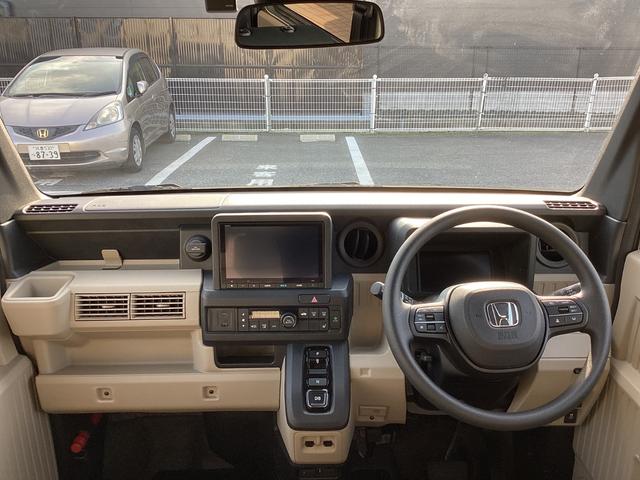 Ｎ－ＶＡＮ ｅ： ｅ：ファン　当社デモカー・純正８インチナビＴＶ・前後ドライブレコーダー・Ｂｌｕｅｔｏｏｔｈ・バックカメラ　エアコン　ＥＳＣ　スマートキー　フルセグＴＶ　両側スライドドア　運転席シートヒーター　ＥＴＣ　ＵＳＢ（4枚目）