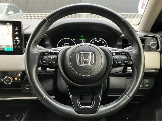 ヴェゼル ｅ：ＨＥＶＺ　純正９インチコネクトナビＴＶ・オプションシート・前後ドライブレコーダー・Ｂｌｕｅｔｏｏｔｈ・ワンオーナー車　地上デジタル　車線逸脱警告　ＵＳＢ入力　ワンオーナ－　シートＨ　サイドエアＢ　禁煙車両　半革（14枚目）