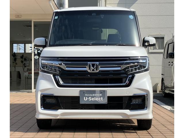 N-BOXカスタム L 純正8インチナビTV・前後ドライブレコーダー・バックカメラ・Bluetooth・ワンオーナー車 スマートキーシステム ヒーター 禁煙 リヤカメラ 1オナ サイドカーテンエアバック 記録簿 ナビ&TV(2枚目)