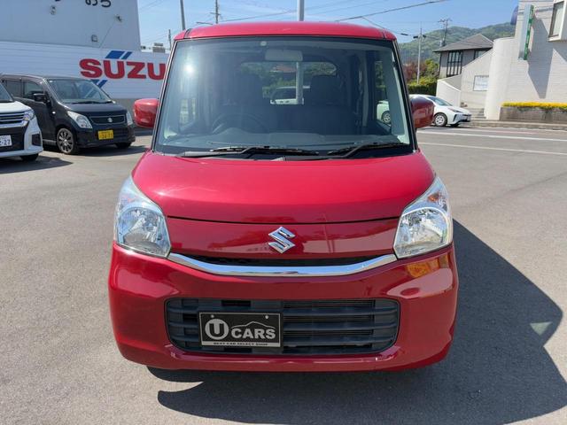 スペーシア Ｇ　車検２年　バッテリー＆タイヤ新品交換　ＥＴＣ　両側スライドドア　ナビ　ＴＶ　スマートキー　アイドリングストップ　電動格納ミラー　シートヒーター　ベンチシート　ＣＶＴ　盗難防止システム（4枚目）