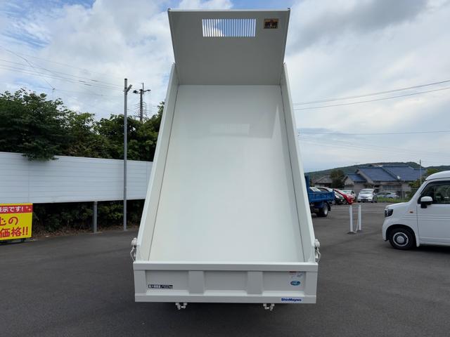 デュトロ 全低床強化ダンプ　ダンプ　４ＷＤ　５ＭＴ　２．９トン　衝突被害軽減システム　バックカメラ　電動格納ミラー　ＥＳＣ　積載量２９００ｋｇ　荷台内寸長３０５幅１６０高３７　高床前８０後８６　タイヤ２０５／７５Ｒ１６（19枚目）