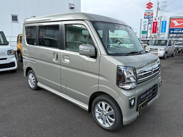 エブリイワゴン ＰＺターボスペシャル　４ＷＤ　ＣＶＴ　ハイルーフ　オートステップ　両側電動スライドドア　クリアランスソナー　レーンアシスト　オートライト　ＬＥＤヘッドランプ　スマートキー　電動格納ミラー　シートヒーター（5枚目）