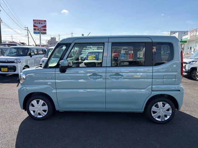 スペーシア ハイブリッドG 届け出済み未使用車 両側スライドドア クリアランスソナー レーンアシスト 衝突被害軽減システム オートライト LEDヘッドランプ スマートキー アイドリングストップ 電動格納ミラー ベンチシート(9枚目)