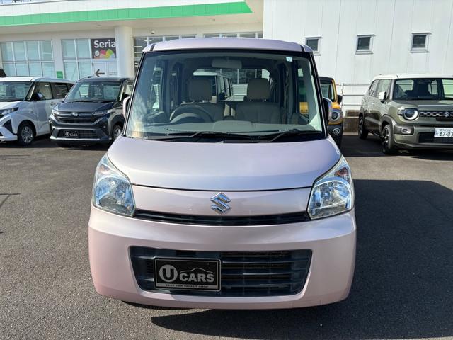 スペーシア Ｘ　車検２年　両側スライド・片側電動　ナビ　ＴＶ　スマートキー　アイドリングストップ　電動格納ミラー　ベンチシート　ＣＶＴ　盗難防止システム　ＡＢＳ　　ミュージックプレイヤー接続可（4枚目）