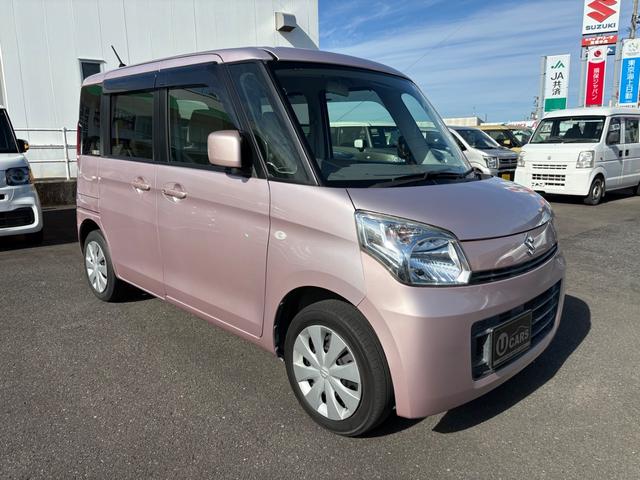 スペーシア Ｘ　車検２年　両側スライド・片側電動　ナビ　ＴＶ　スマートキー　アイドリングストップ　電動格納ミラー　ベンチシート　ＣＶＴ　盗難防止システム　ＡＢＳ　　ミュージックプレイヤー接続可（5枚目）