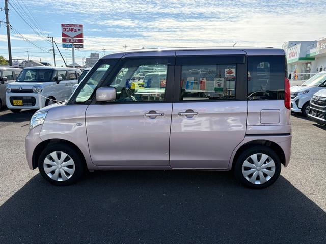 スペーシア Ｘ　車検２年　両側スライド・片側電動　ナビ　ＴＶ　スマートキー　アイドリングストップ　電動格納ミラー　ベンチシート　ＣＶＴ　盗難防止システム　ＡＢＳ　　ミュージックプレイヤー接続可（9枚目）