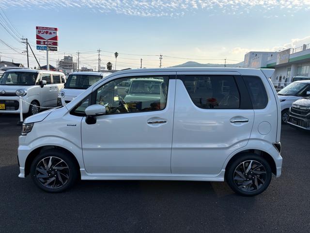 ワゴンRカスタムZ ハイブリッドZX クリアランスソナー オートクルーズコントロール レーンアシスト 衝突被害軽減システム オートライト LEDヘッドランプ スマートキー アイドリングストップ 電動格納ミラー シートヒーター ベンチシート(9枚目)