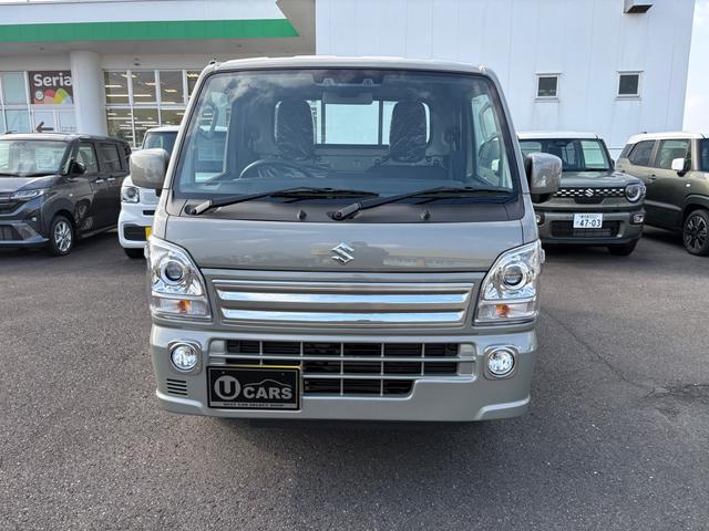 キャリイトラック ＫＸ　４ＷＤ　ＡＴ　軽トラック　三方開　衝突被害軽減システム　クリアランスソナー　レーンアシスト　キーレスエントリー　アイドリングストップ　電動格納ミラー　オートライト　ＥＳＣ　エアコン　パワーウィンドウ（4枚目）