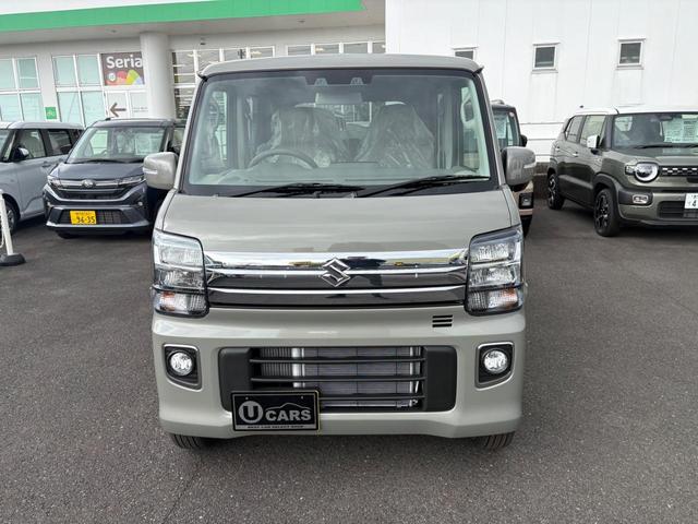 エブリイワゴン ＰＺターボスペシャル　４ＷＤ　標準ルーフ　バックカメラ　両側電動スライドドア　クリアランスソナー　レーンアシスト　衝突被害軽減システム　オートライト　ＬＥＤヘッドランプ　スマートキー　アイドリングストップ　電動格納ミラー（4枚目）