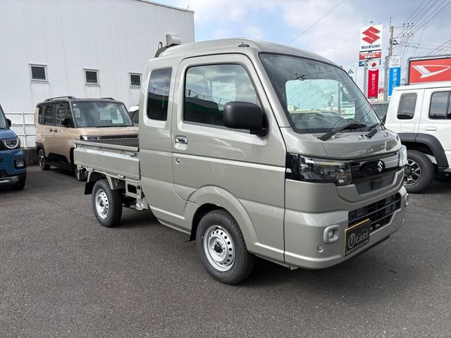 スーパーキャリイ Ｘ　４ＷＤ　４ＡＴ　衝突被害軽減システム　クリアランスソナー　レーンアシスト　キーレスエントリー　アイドリングストップ　電動格納ミラー　オートライト　ＥＳＣ　エアコン　パワーウィンドウ（5枚目）