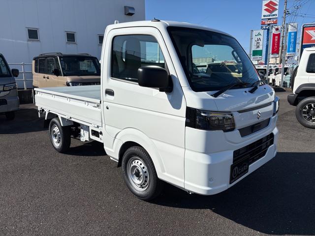 キャリイトラック ＫＣ　軽トラック　２ＷＤ　ＡＴ　衝突被害軽減システム　クリアランスソナー　レーンアシスト　キーレスエントリー　アイドリングストップ　オートライト　ＥＳＣ　エアコン　パワーウィンドウ　運転席エアバッグ（5枚目）