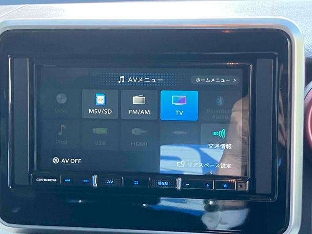 スペーシア ハイブリッドＸ　バックカメラ　両側電動スライドドア　ナビ　ＴＶ　クリアランスソナー　レーンアシスト　衝突被害軽減システム　オートライト　スマートキー　アイドリングストップ　電動格納ミラー　シートヒーター　ベンチシート（7枚目）