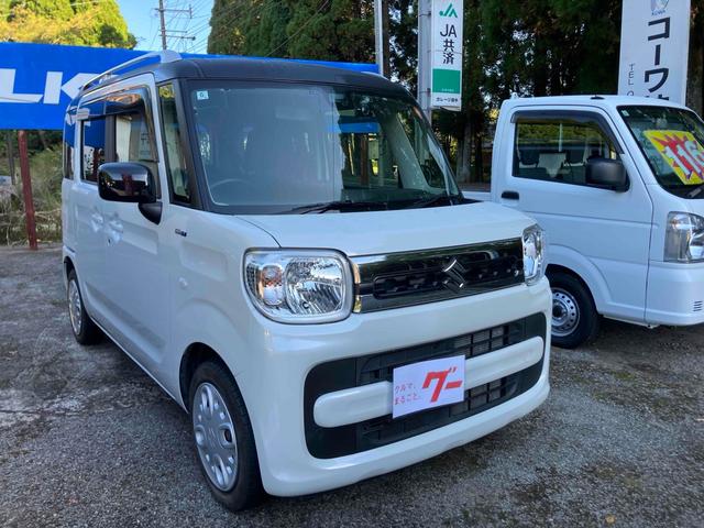 スペーシア ハイブリッドＸ　バックカメラ　両側電動スライドドア　ナビ　ＴＶ　クリアランスソナー　レーンアシスト　衝突被害軽減システム　オートライト　スマートキー　アイドリングストップ　電動格納ミラー　シートヒーター　ベンチシート（15枚目）