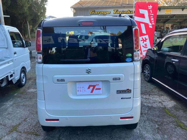 スペーシア ハイブリッドＸ　バックカメラ　両側電動スライドドア　ナビ　ＴＶ　クリアランスソナー　レーンアシスト　衝突被害軽減システム　オートライト　スマートキー　アイドリングストップ　電動格納ミラー　シートヒーター　ベンチシート（17枚目）