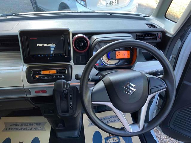 スペーシア ハイブリッドＸ　バックカメラ　両側電動スライドドア　ナビ　ＴＶ　クリアランスソナー　レーンアシスト　衝突被害軽減システム　オートライト　スマートキー　アイドリングストップ　電動格納ミラー　シートヒーター　ベンチシート（25枚目）