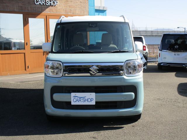 スペーシア ハイブリッドX パナソニックナビ フルセグTV Bluetooth レーダーブレーキサポート 運転席シートヒーター プッシュスタート 両側パワースライドドア(2枚目)