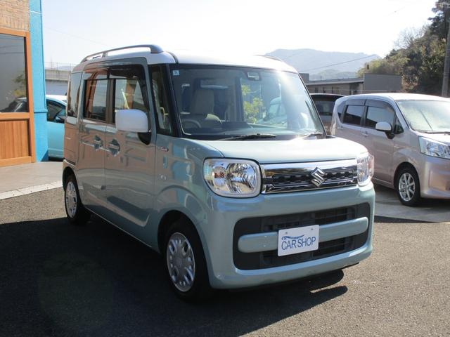 スペーシア ハイブリッドX パナソニックナビ フルセグTV Bluetooth レーダーブレーキサポート 運転席シートヒーター プッシュスタート 両側パワースライドドア(6枚目)