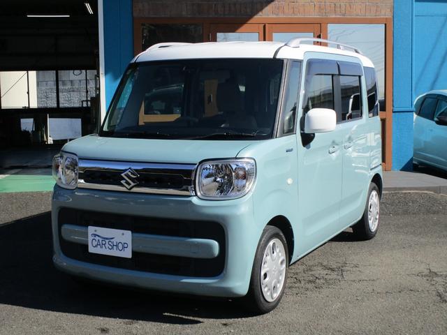 スペーシア ハイブリッドX パナソニックナビ フルセグTV Bluetooth レーダーブレーキサポート 運転席シートヒーター プッシュスタート 両側パワースライドドア(7枚目)