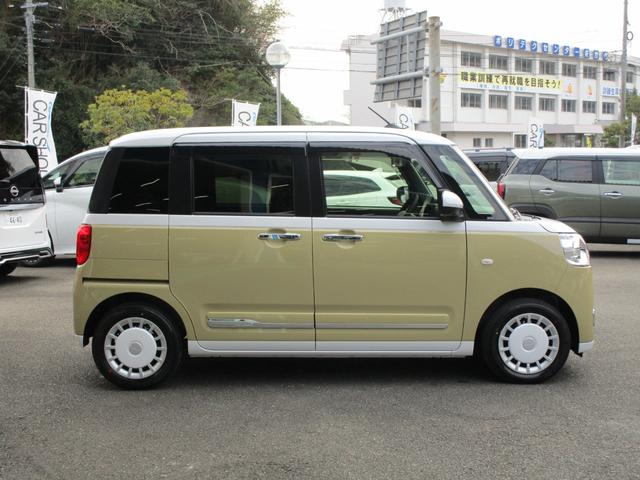 ムーヴキャンバス ストライプスGターボ 届出済未使用車 ターボ車 9インチスマホ連携ディスプレイオーディオ スマートパノラマパーキングパック付 全周囲モニター 2.0ETC ドラレコ連動2カメラ(4枚目)