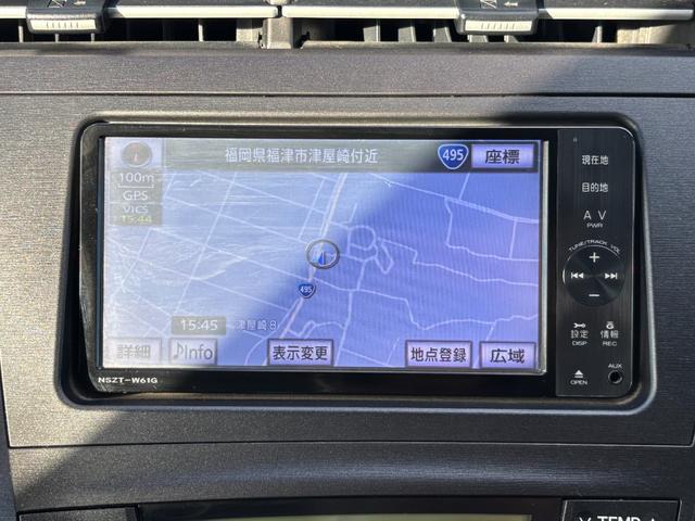 プリウス S ドライブレコーダー バックカメラ ナビ TV クリアランスソナー オートライト HID スマートキー 電動格納ミラー CVT 盗難防止システム 衝突安全ボディ ABS CD DVD再生(4枚目)