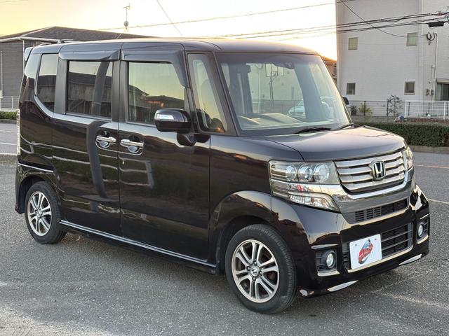 N-BOXカスタム G・Aパッケージ 両側スライド・片側電動 ナビ TV 衝突被害軽減システム オートライト HID スマートキー アイドリングストップ 電動格納ミラー ベンチシート CVT 盗難防止システム ABS ESC CD(13枚目)