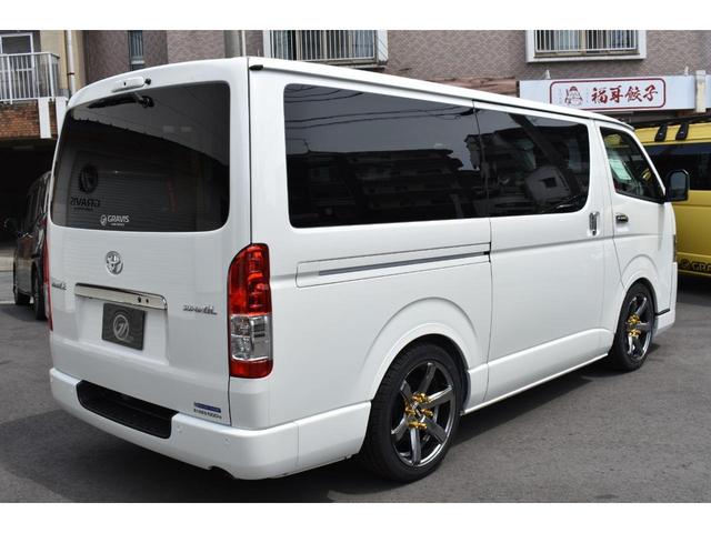 ハイエースバン スーパーＧＬ　ダークプライムＩＩ　ＧＲＡＶＩＳパッケージ／ＥＳＳＥＸ１８インチＡＷ・オーバーフェンダー・フロントリップ／ローダウン／７インチワイドナビ／リア席モニター／パノラマモニター／ＥＴＣ／シートカバー／フロアマット／ベッドキット（21枚目）