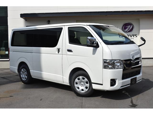 ハイエースバン スーパーＧＬ　ダークプライムＩＩ　未登録車／ディーゼル／ＬＥＤヘッドランプ／両側パワースライドドア／デジタルインナーミラー／パノラミックビューモニター／セーフティセンス／クリアランスソナー／パールホワイト／（2枚目）
