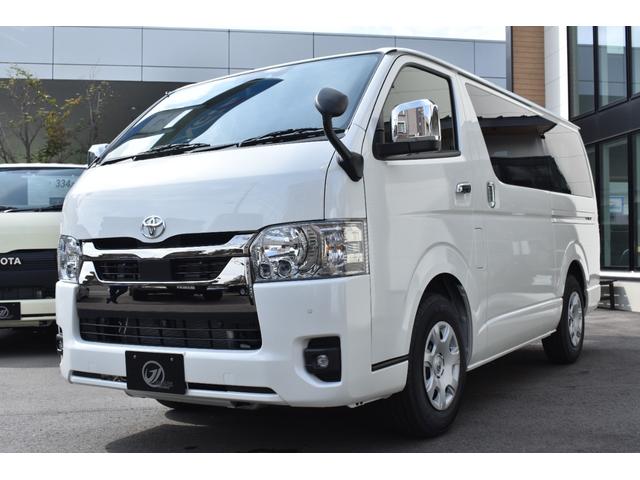 ハイエースバン スーパーＧＬ　ダークプライムＩＩ　未登録車／ディーゼル／ＬＥＤヘッドランプ／両側パワースライドドア／デジタルインナーミラー／パノラミックビューモニター／セーフティセンス／クリアランスソナー／パールホワイト／（5枚目）