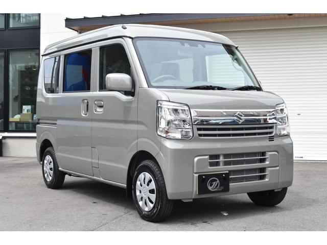 エブリイ ジョインターボ　届出済未使用車／新色モスグレー／ＬＥＤヘッドライト／スマートキー／両側パワースライドドア／オートエアコン／ハイルーフ／スズキセーフティサポート（3枚目）