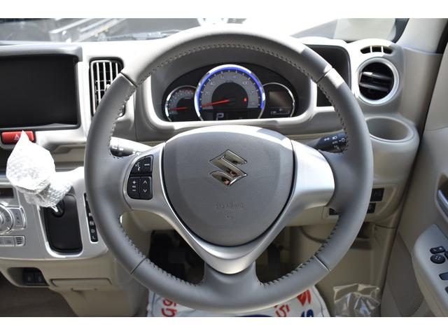 エブリイワゴン ＰＺターボスペシャル　届出済未使用車／パールホワイト／両側パワースライドドア／左側オートステップ／スマートキー／ＬＥＤヘッドランプ／純正１４ＡＷ／クリアランスソナー／本革巻きステアリング／標準ルーフ（18枚目）