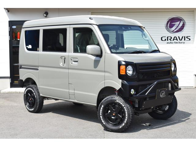 エブリイ ジョインターボ　ＪＯＩＮターボ４ＷＤ／丸目４インチリフトアップ新車コンプリート／アウトクラスカーズ４インチリフトアップキット／前後ショートバンパー／バンパーガード／オープンカントリーＲＴタイヤ／直前直左対策（2枚目）