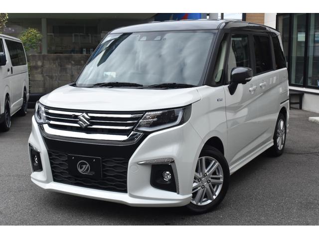 ソリオ ハイブリッドＭＺ　法人ワンオーナー／２トーンルーフ／禁煙車／スマートキー／全方位モニター付９インチナビ／フルセグＴＶ／ＢＴオーディオ／両側パワースライドドア／ＥＴＣ／ＬＥＤヘッドライト／純正１５インチＡＷ／（5枚目）