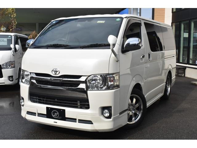 ハイエースバン スーパーＧＬ　ダークプライムＩＩ　ワンオーナー／パナソニックナビ／フルセグ／Ｂカメラ／両側パワースライドドア／モデリスタフルエアロ／１．５インチローダウン／ファブレス１７インチＡＷ／ＥＴＣ／スマートキー／セーフティセンス／（5枚目）