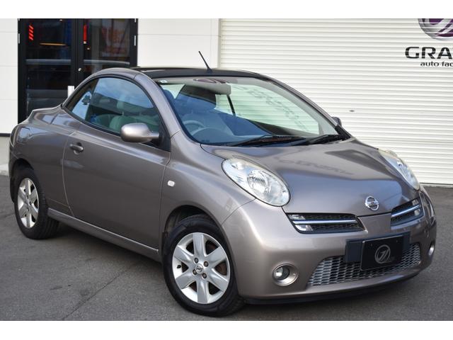 マイクラＣ＋Ｃ ベースグレード　女性ワンオーナー／禁煙車／キーレス／ハーフレザーシート／本革巻きステアリング／シートヒーター／電動オープン／純正ナビ／地デジＴＶ／社外デジタルインナーミラー／シートヒーター／点検整備記録簿（3枚目）