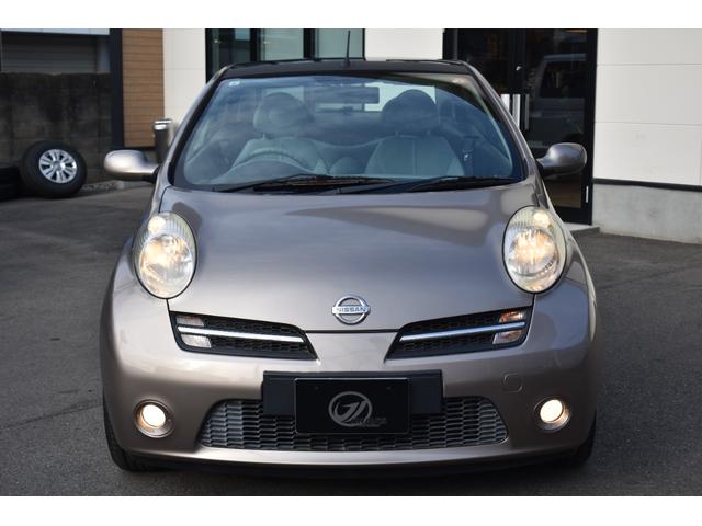 マイクラＣ＋Ｃ ベースグレード　女性ワンオーナー／禁煙車／キーレス／ハーフレザーシート／本革巻きステアリング／シートヒーター／電動オープン／純正ナビ／地デジＴＶ／社外デジタルインナーミラー／シートヒーター／点検整備記録簿（4枚目）