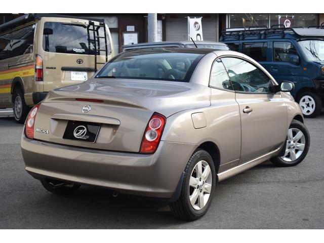 マイクラＣ＋Ｃ ベースグレード　女性ワンオーナー／禁煙車／キーレス／ハーフレザーシート／本革巻きステアリング／シートヒーター／電動オープン／純正ナビ／地デジＴＶ／社外デジタルインナーミラー／シートヒーター／点検整備記録簿（6枚目）