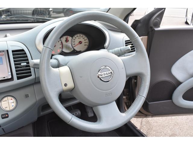 マイクラＣ＋Ｃ ベースグレード　女性ワンオーナー／禁煙車／キーレス／ハーフレザーシート／本革巻きステアリング／シートヒーター／電動オープン／純正ナビ／地デジＴＶ／社外デジタルインナーミラー／シートヒーター／点検整備記録簿（26枚目）