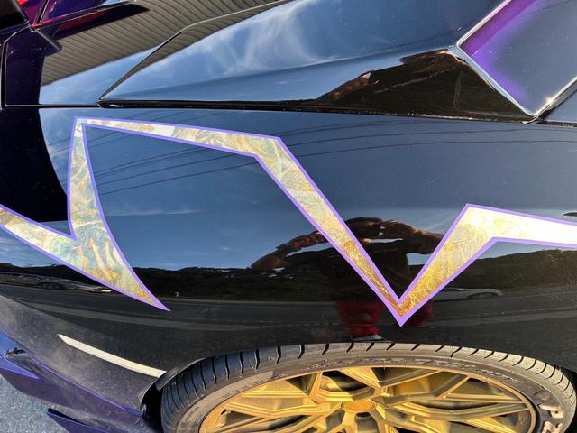 アヴェンタドール ＬＰ７００－４ロードスター　Ｄ車外装　パープルグラデーションオールペンエキゾテック可変ストレートマフラーＶＯＳＳＥＮ　ホイールＳＶ仕様ファイティングスターエアロ内装張り替えカーボンパーツ使用（33枚目）