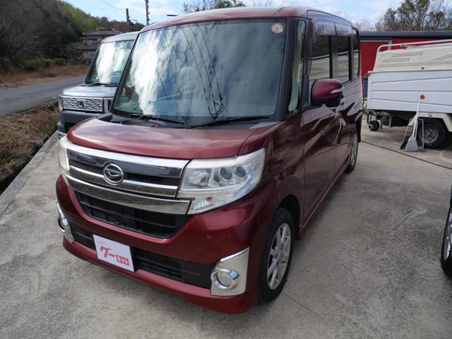 タント カスタムＸ　左側電動スライドドア　スマートキー　プッシュスタート　ナビ　フルセグ　オートエアコン　エコアイドル搭載車　電動格納ミラー（2枚目）