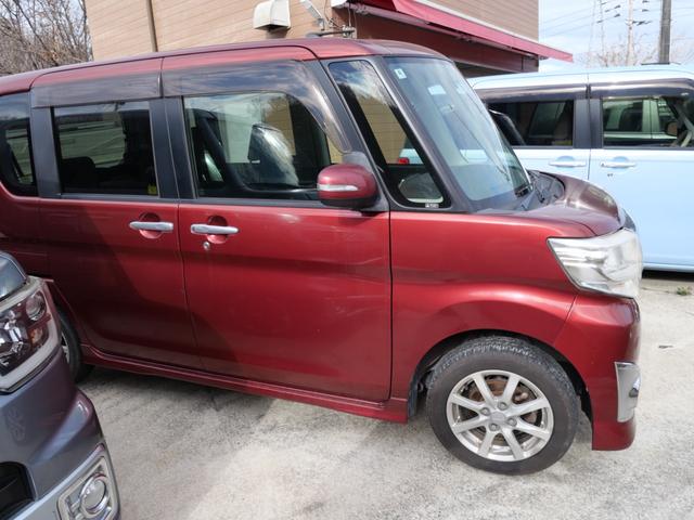 タント カスタムＸ　左側電動スライドドア　スマートキー　プッシュスタート　ナビ　フルセグ　オートエアコン　エコアイドル搭載車　電動格納ミラー（4枚目）