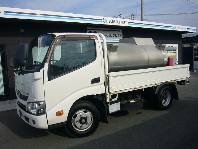 デュトロ 全低床 全低床 5速 1610kg タツノホームローリー軽油1.9kl リヤモニター 自動被害軽減ブレーキ 車線 坂道発進補助装置 電動ミラー フォグランプ(2枚目)